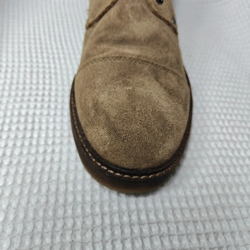 Steve Madden Packer Cap Toe Suede Chukka Boot In Dark Taupe Suede Men's Size 10